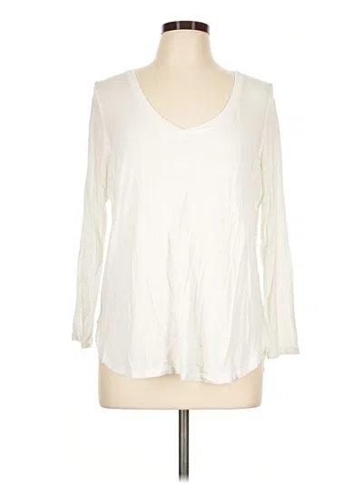 Pre-owned Old Navy Long Sleeve Blouse In Ivory