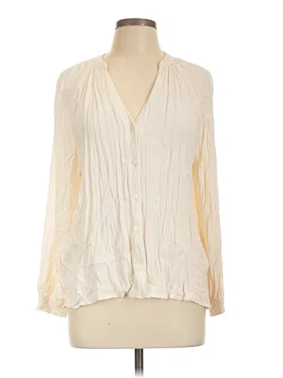 Pre-owned Old Navy Long Sleeve Blouse In Ivory