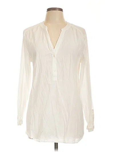 Pre-owned Old Navy Long Sleeve Blouse In Ivory