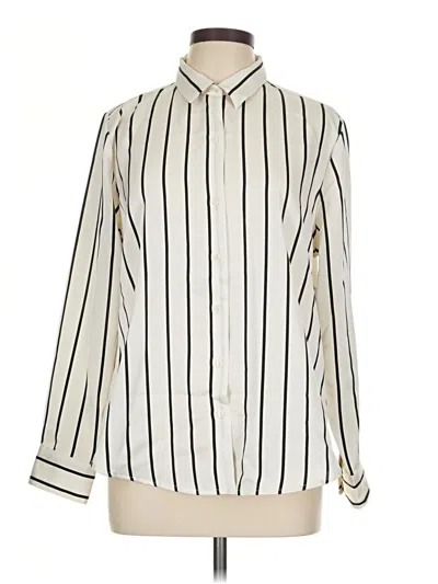 Old Navy Long Sleeve Blouse In Ivory