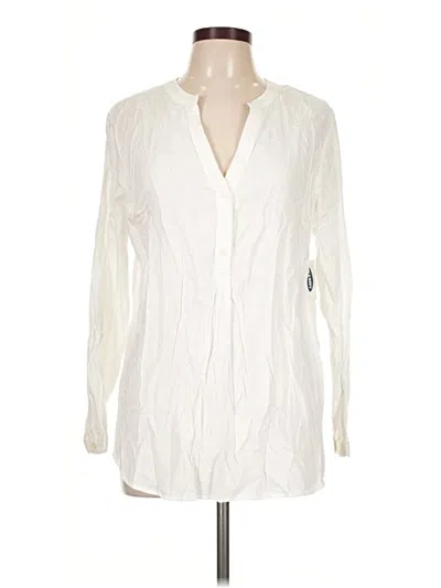 Old Navy Long Sleeve Blouse In Ivory