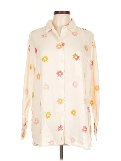 Old Navy Long Sleeve Blouse In Neutral