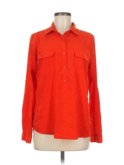 Pre-owned Old Navy Long Sleeve Blouse In Orange
