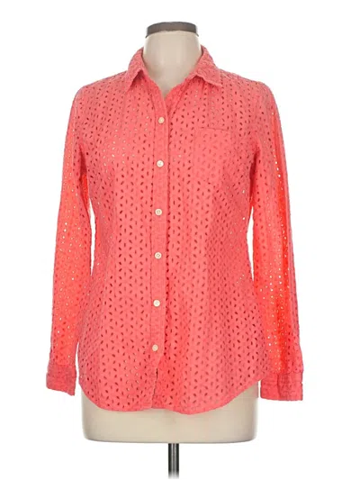 Pre-owned Old Navy Long Sleeve Blouse In Orange