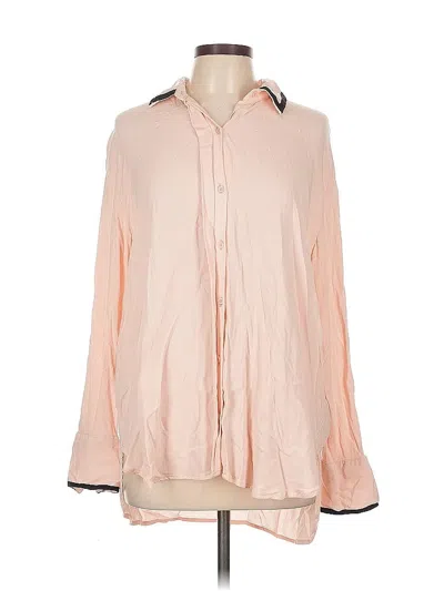 Pre-owned Old Navy Long Sleeve Blouse In Pink