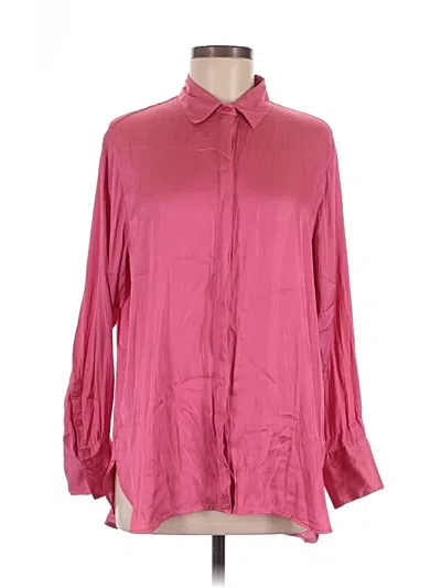 Pre-owned Old Navy Long Sleeve Blouse In Pink