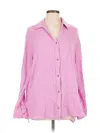 Old Navy Long Sleeve Blouse In Pink