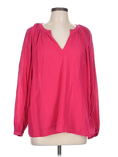 Pre-owned Old Navy Long Sleeve Blouse In Pink