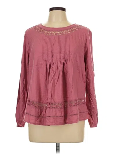Pre-owned Old Navy Long Sleeve Blouse In Pink