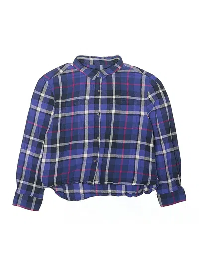 Pre-owned Old Navy Kids' Long Sleeve Blouse In Purple