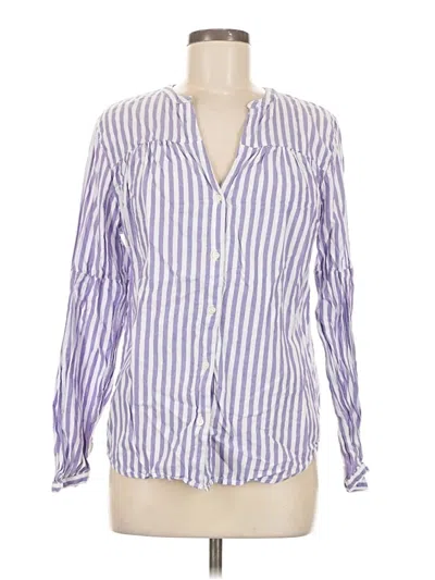 Pre-owned Old Navy Long Sleeve Blouse In Purple