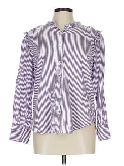 Pre-owned Old Navy Long Sleeve Blouse In Purple
