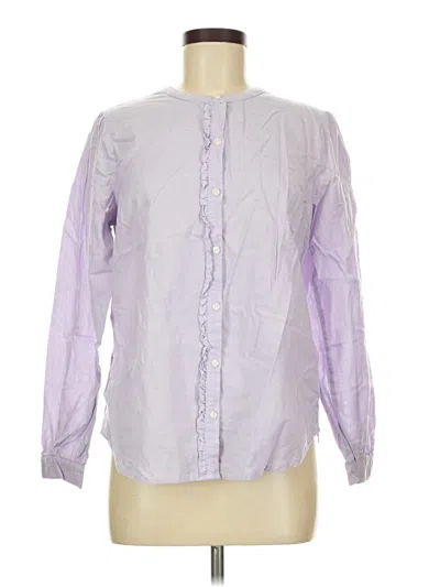 Pre-owned Old Navy Long Sleeve Blouse In Purple