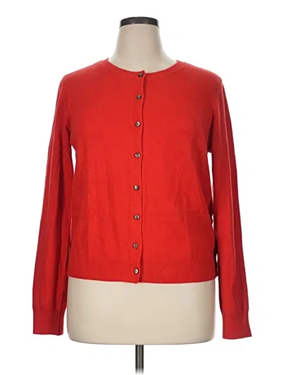 Pre-owned Old Navy Long Sleeve Blouse In Red