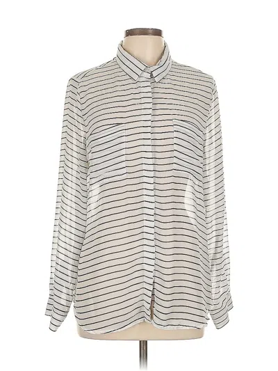 Pre-owned Old Navy Long Sleeve Blouse In Silver