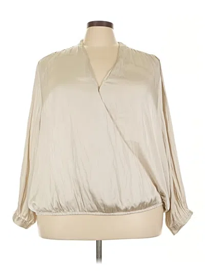 Pre-owned Old Navy Long Sleeve Blouse In Silver