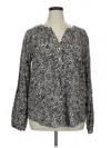 Old Navy Long Sleeve Blouse In Silver