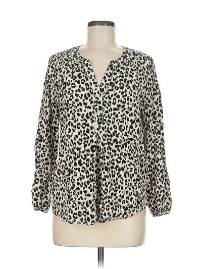 Pre-owned Old Navy Long Sleeve Blouse In White