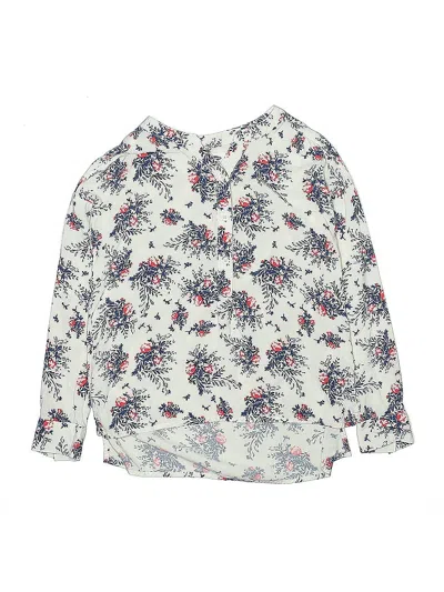 Pre-owned Old Navy Kids' Long Sleeve Blouse In White