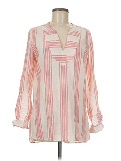 Pre-owned Old Navy Long Sleeve Blouse In White