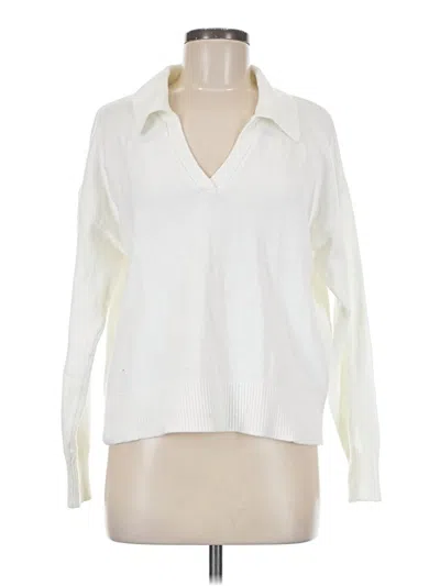 Pre-owned Old Navy Long Sleeve Blouse In White