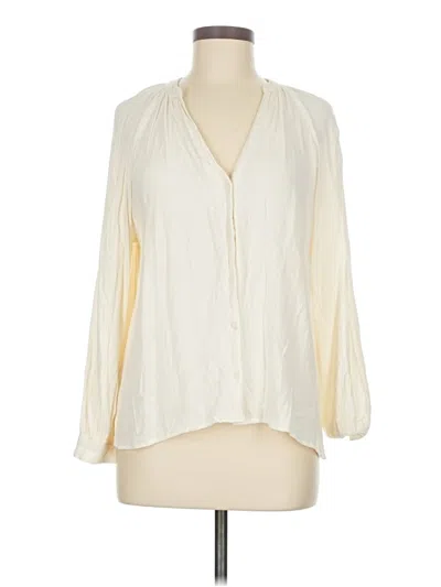 Pre-owned Old Navy Long Sleeve Blouse In White