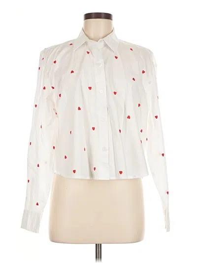 Old Navy Long Sleeve Blouse In White