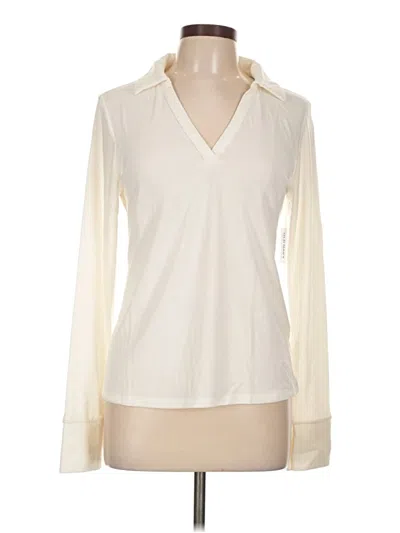 Pre-owned Old Navy Long Sleeve Blouse In White