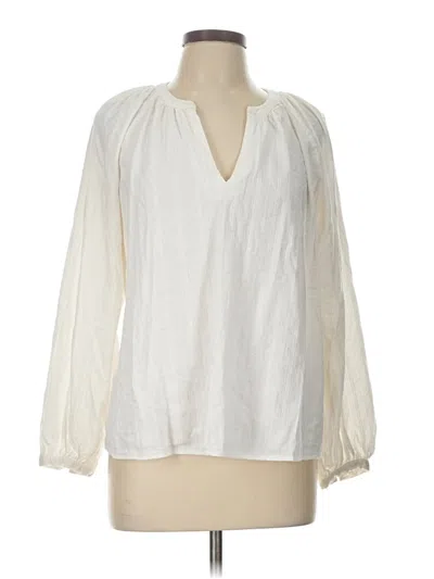 Pre-owned Old Navy Long Sleeve Blouse In White