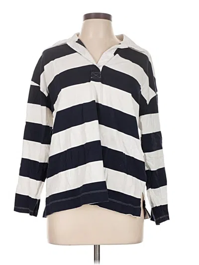 Pre-owned Old Navy Long Sleeve Blouse In White