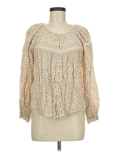 Pre-owned Old Navy Long Sleeve Blouse In White