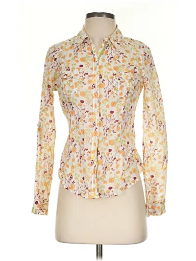 Pre-owned Old Navy Long Sleeve Blouse In Yellow