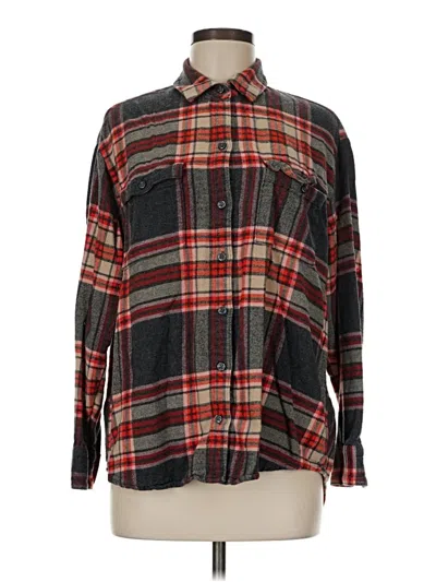 Pre-owned Old Navy Long Sleeve Button Down Shirt In Black
