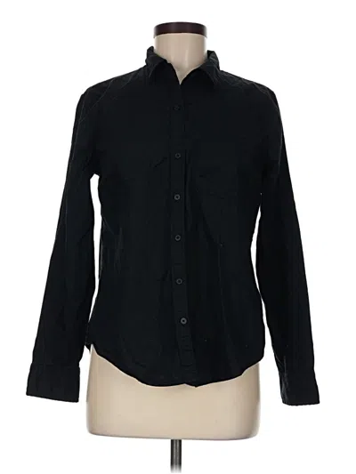 Pre-owned Old Navy Long Sleeve Button Down Shirt In Black