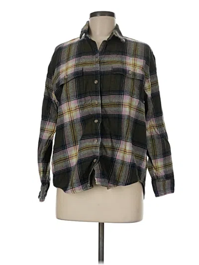 Pre-owned Old Navy Long Sleeve Button Down Shirt In Black