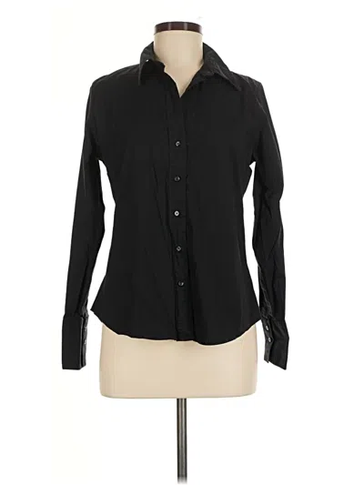 Pre-owned Old Navy Long Sleeve Button Down Shirt In Black