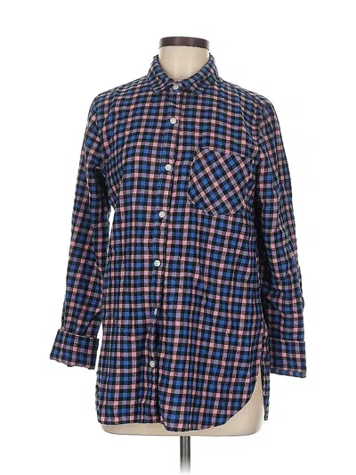 Pre-owned Old Navy Long Sleeve Button Down Shirt In Blue