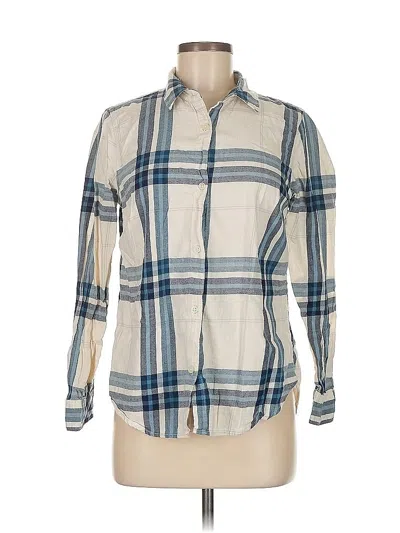 Pre-owned Old Navy Long Sleeve Button Down Shirt In Blue