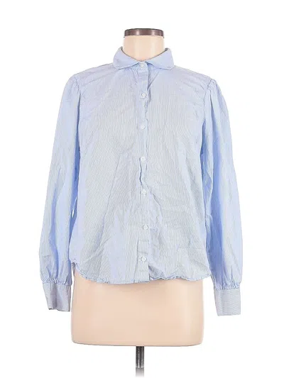 Pre-owned Old Navy Long Sleeve Button Down Shirt In Blue