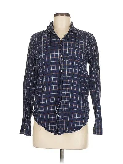 Pre-owned Old Navy Long Sleeve Button Down Shirt In Blue