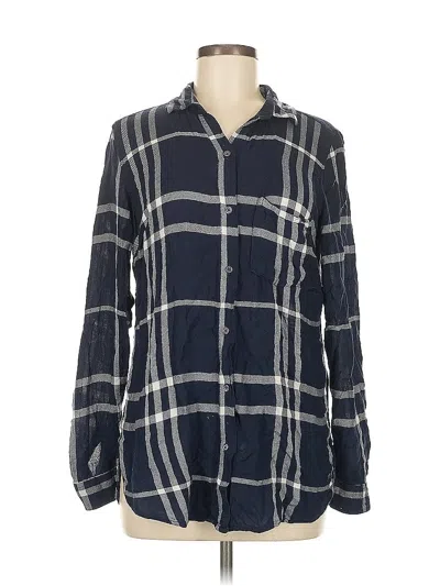 Pre-owned Old Navy Long Sleeve Button Down Shirt In Blue