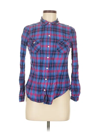 Pre-owned Old Navy Long Sleeve Button Down Shirt In Blue