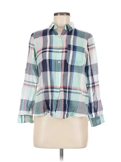 Pre-owned Old Navy Long Sleeve Button Down Shirt In Blue