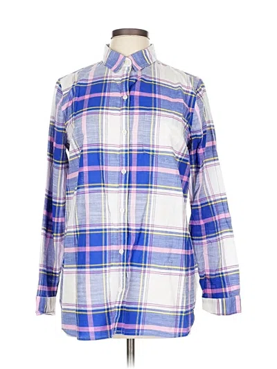 Pre-owned Old Navy Long Sleeve Button Down Shirt In Blue