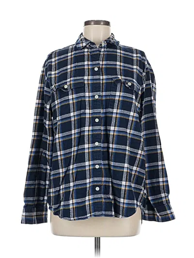 Pre-owned Old Navy Long Sleeve Button Down Shirt In Blue