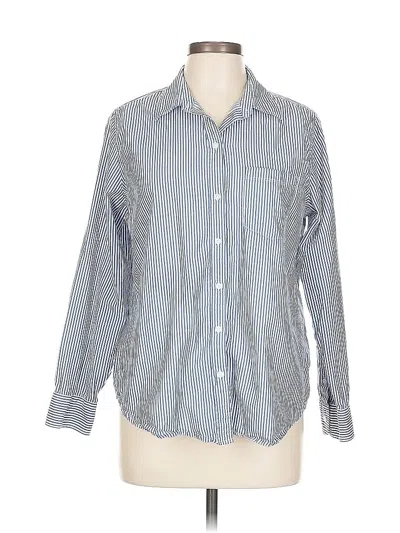 Pre-owned Old Navy Long Sleeve Button Down Shirt In Blue