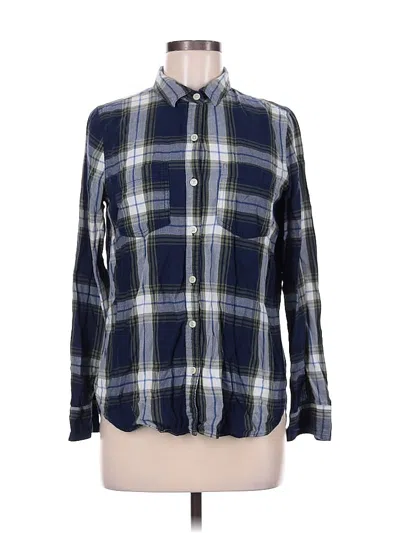 Pre-owned Old Navy Long Sleeve Button Down Shirt In Blue
