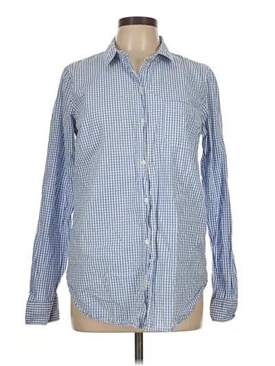 Pre-owned Old Navy Long Sleeve Button Down Shirt In Blue