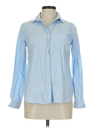 Pre-owned Old Navy Long Sleeve Button Down Shirt In Blue