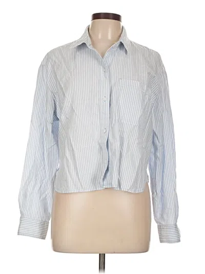 Pre-owned Old Navy Long Sleeve Button Down Shirt In Blue